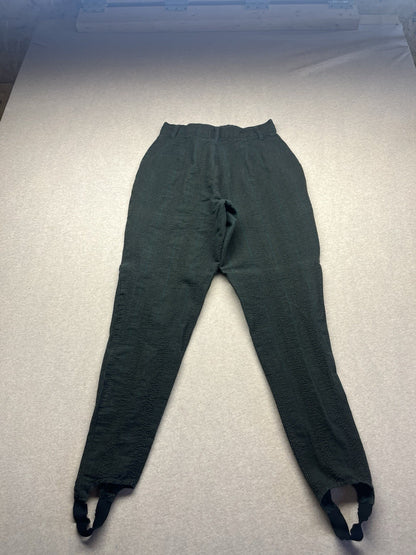 1980s Women’s Cotton Grey stripe Stirrup Pants