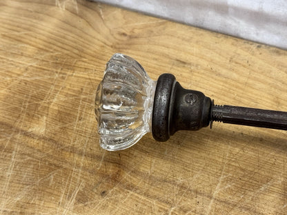 Antique Detailed Crystal Door Knob Set #1375