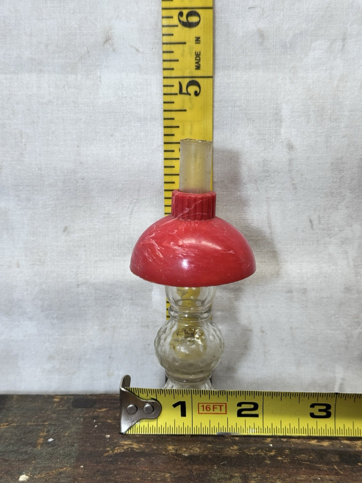 Vintage Toy Doll Glass Mini Lamp Avon Perfume Bottle