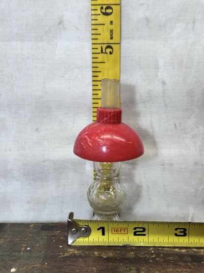 Vintage Toy Doll Glass Mini Lamp Avon Perfume Bottle