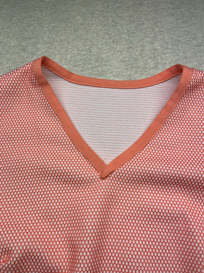 1960s Women’s Orange Knit Sleeveless Shirt