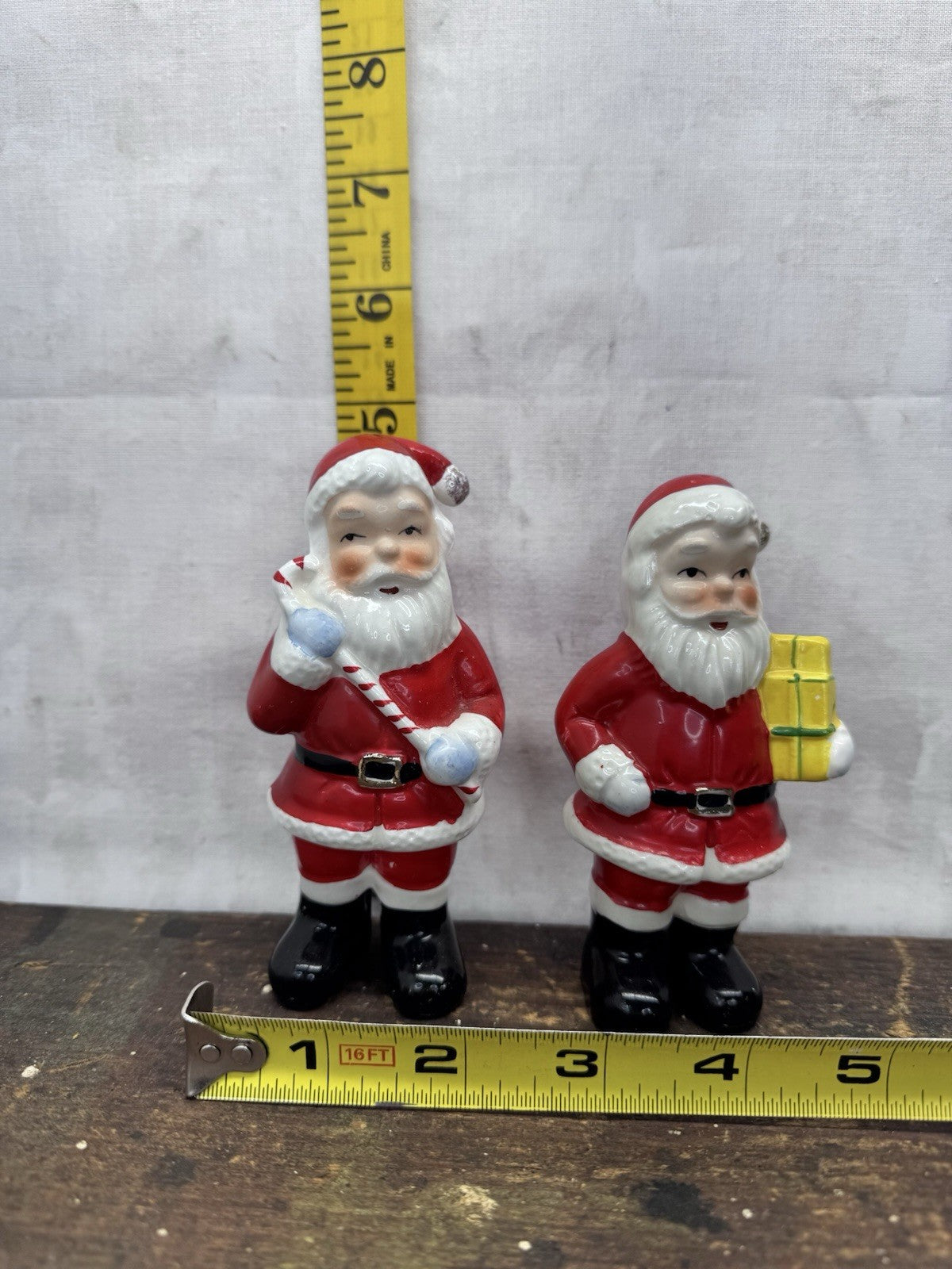 Ceramic Santa clause Figurines Made In Japan #1140