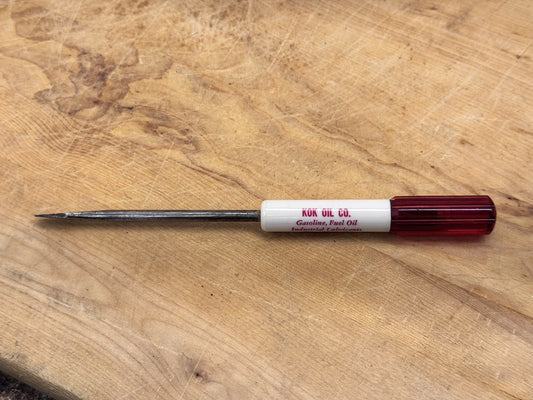 Kok Oil Co. Randolph Wisconsin Advertisement Screwdriver Vintage #1271