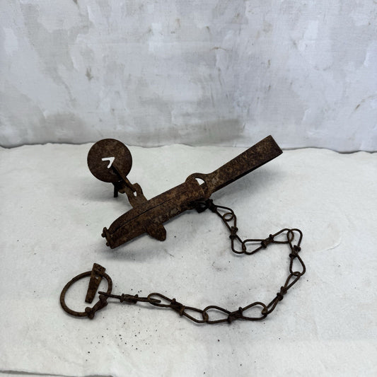 Rusty Vintage Hunting Trap 
