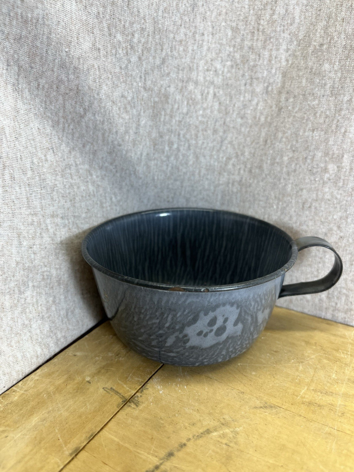 Enamel Grey Coffee Cup