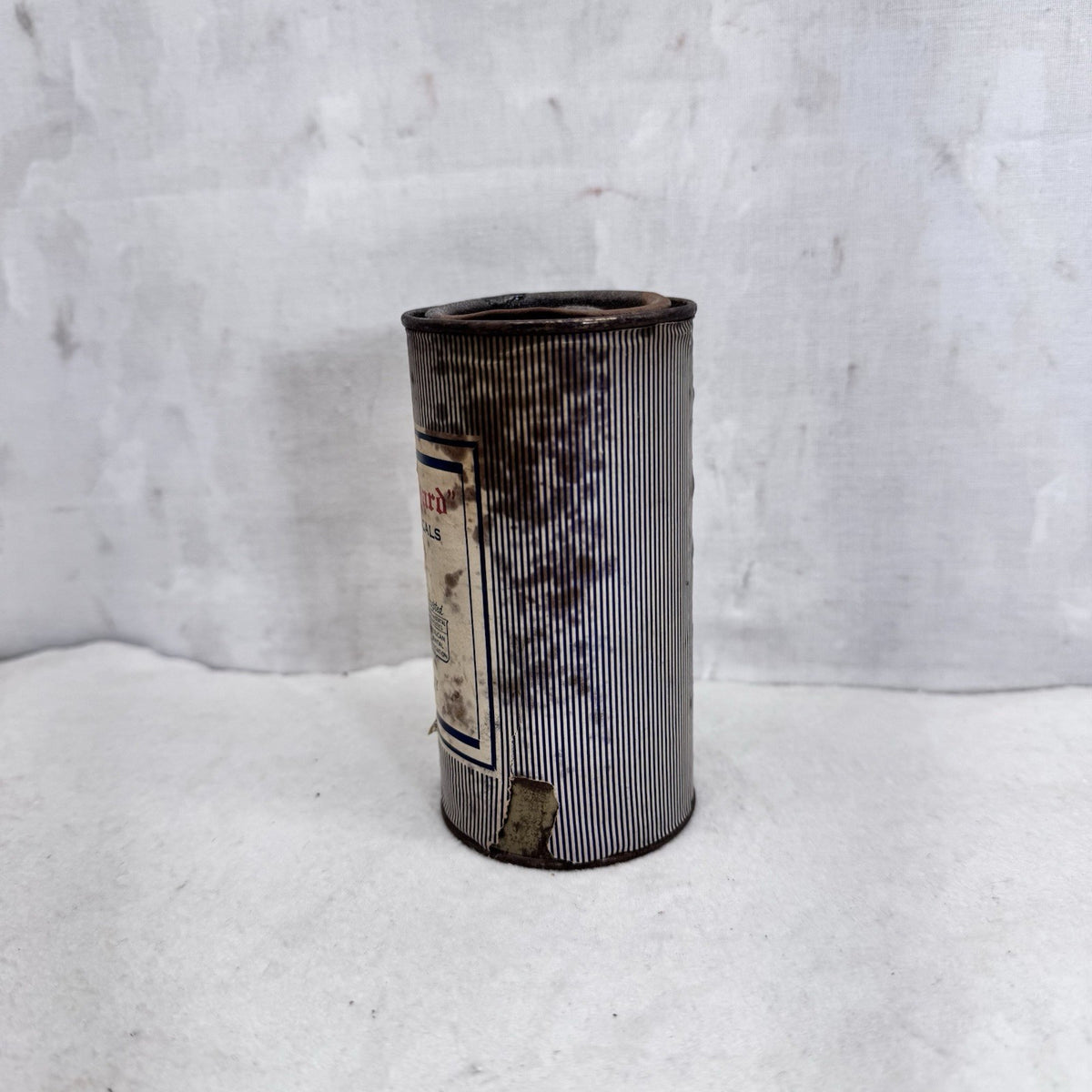 Dental Standard Zinc Oxide Paper Label Tin Can Vintage 