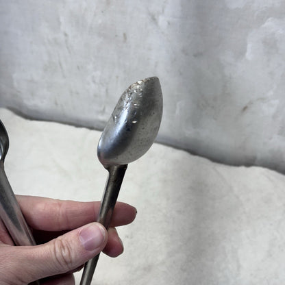 Set Of 4 Aluminum Measuring Spoons Vintage 