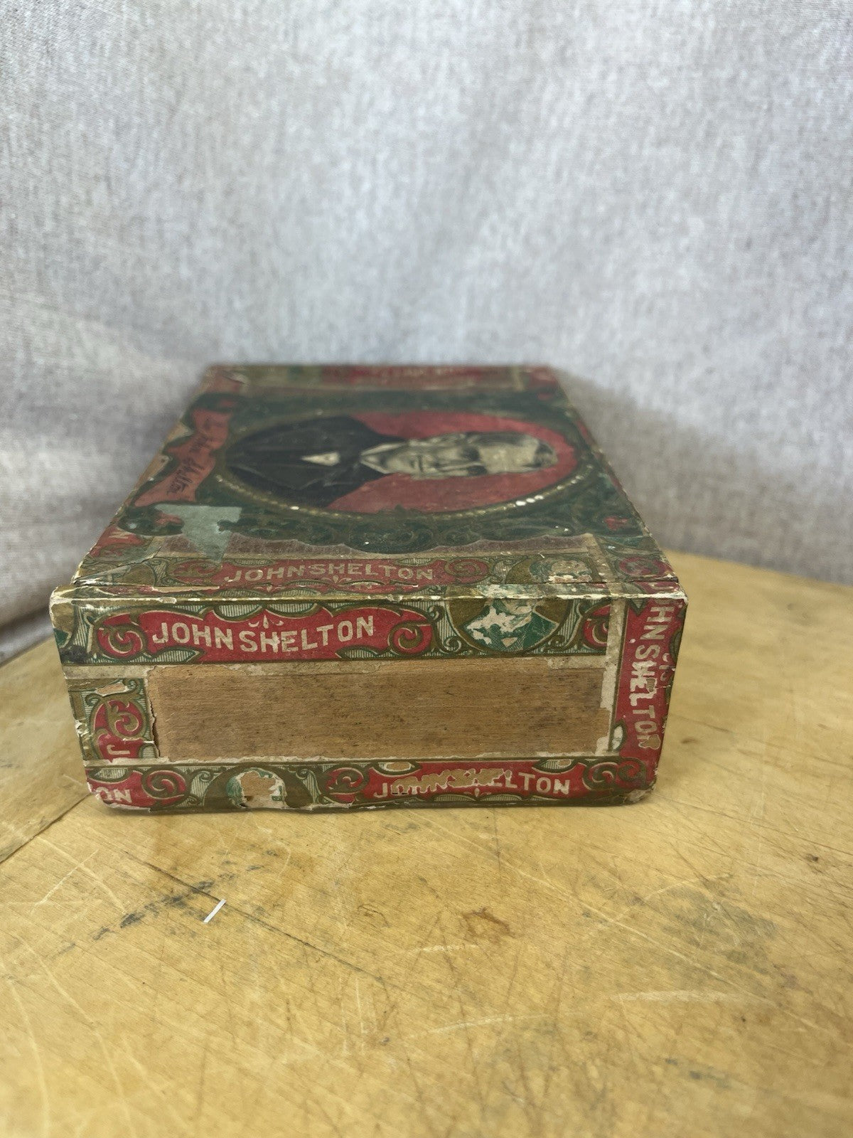 Sir John Shelton Empty Cigar Box