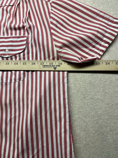 1970s, 80s Women’s Red Striped Cotton S Sleeve Alecia Shirt