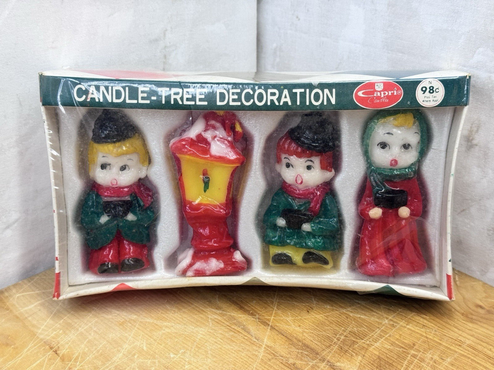 Vintage Christmas NOS Candles In The Box #1265