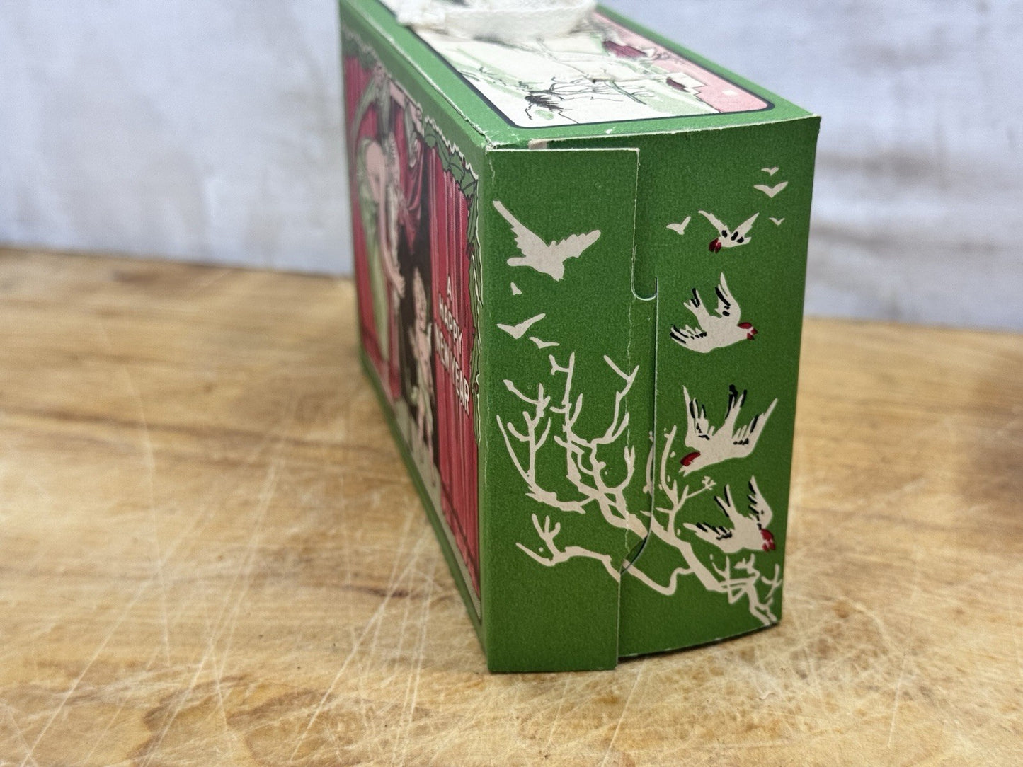 Antique Christmas Candy Box Empty #1262