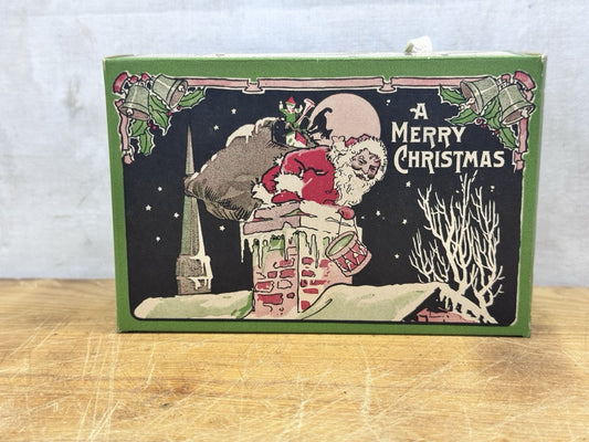 Antique Christmas Candy Box Empty #1262