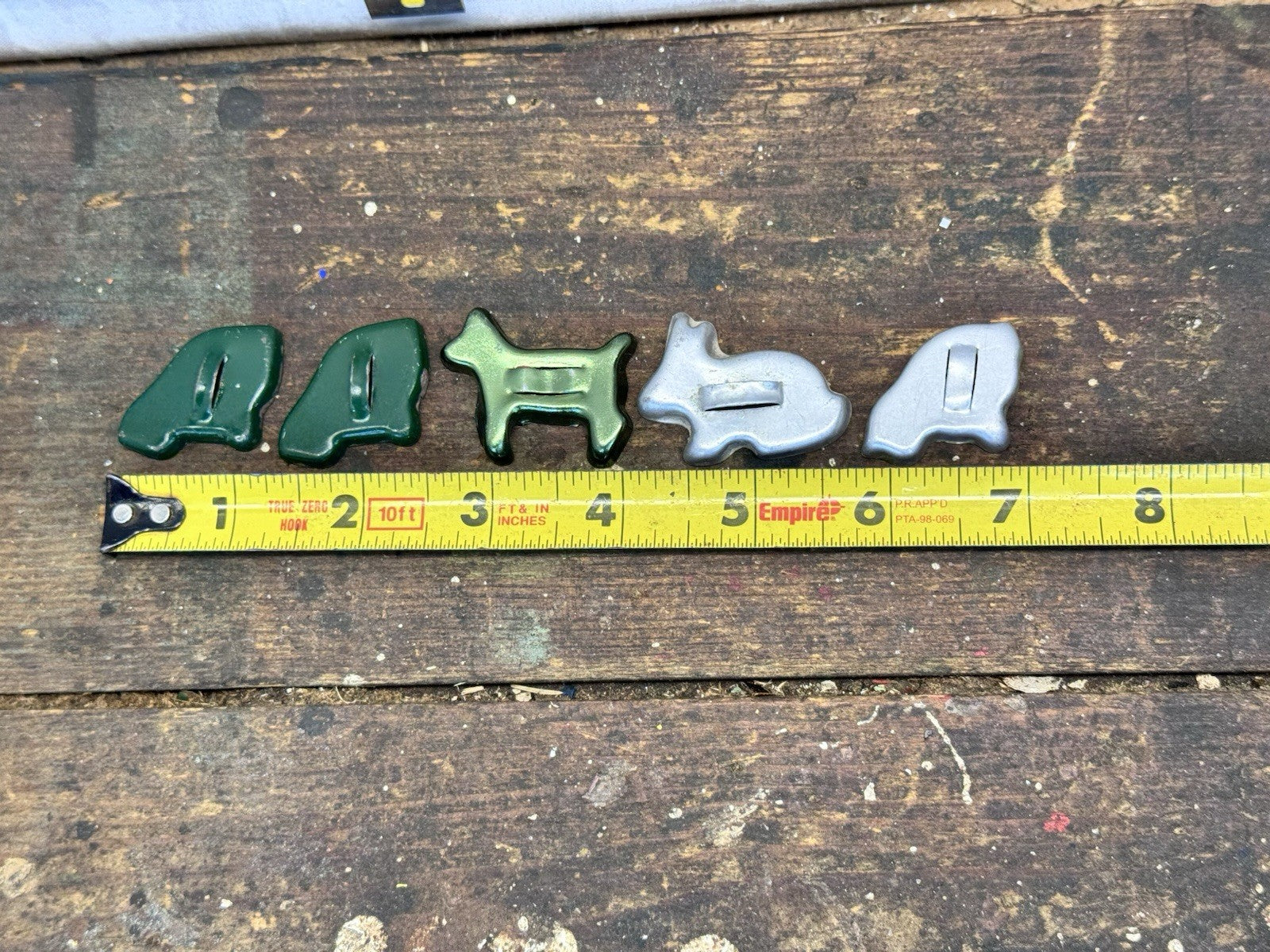 Five Childs Cookie Cutters Vtg #1407