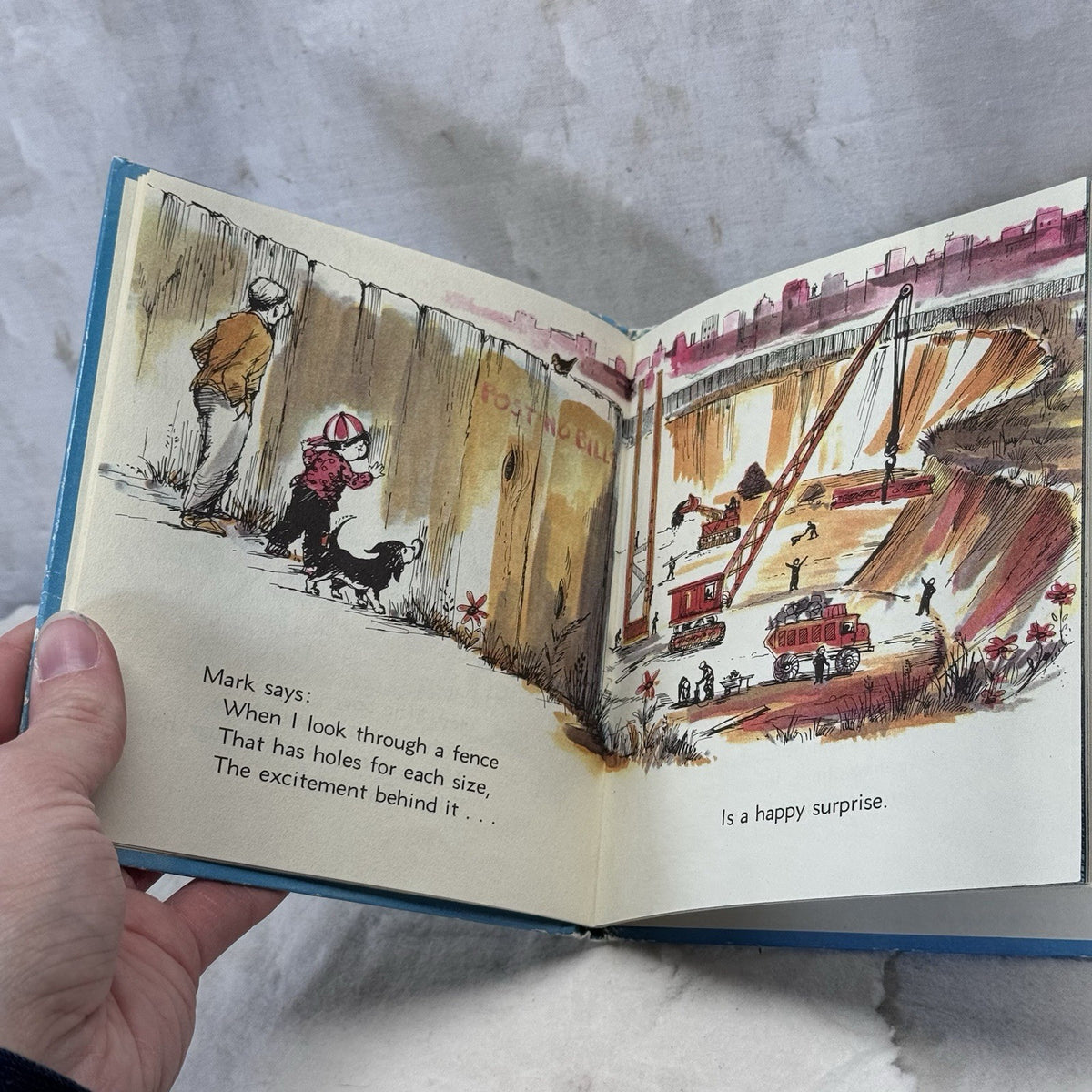 In, On, Under And Through Children’s Vintage Book 