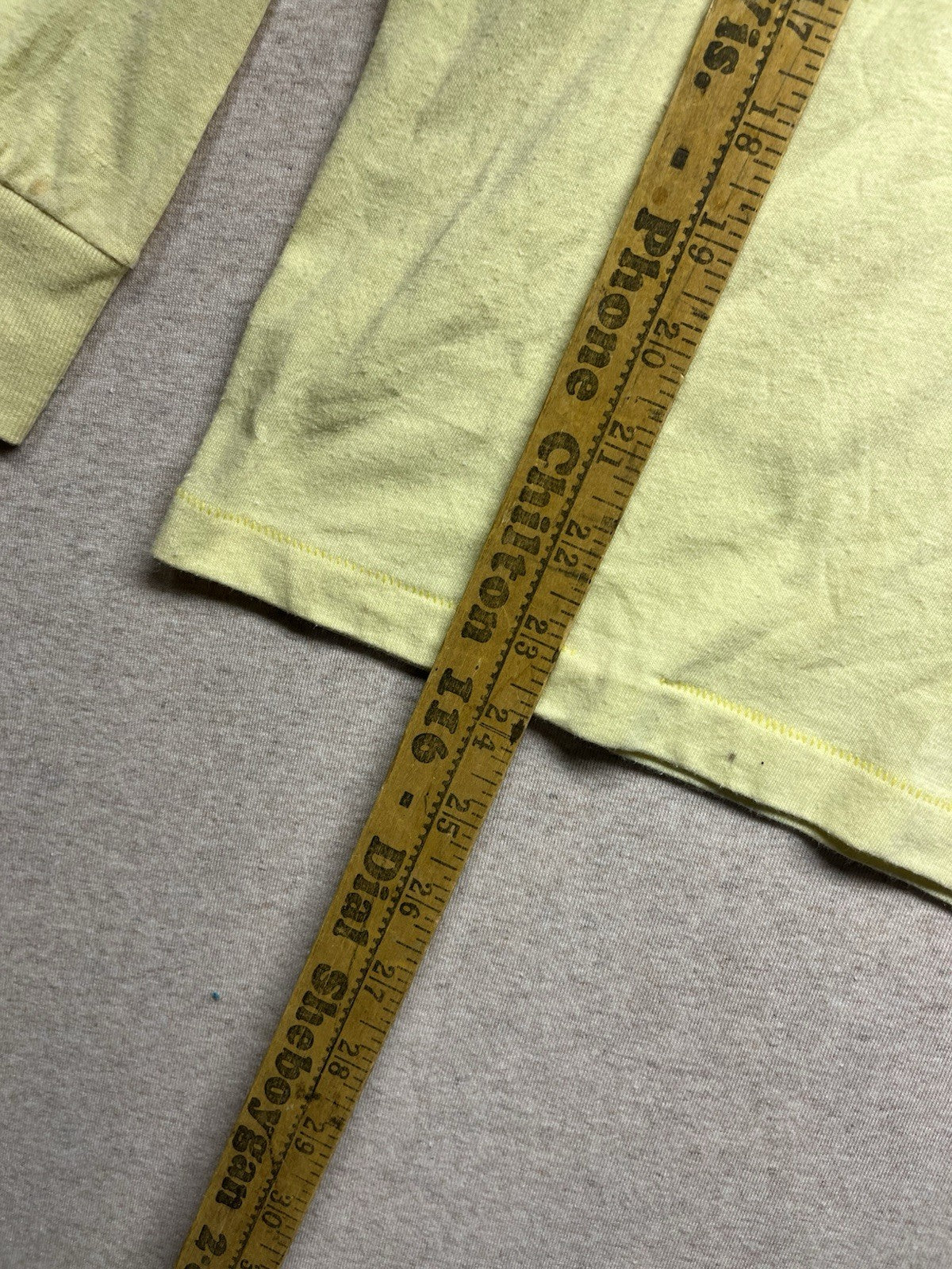 1980s Unisex Yellow L Sleeve Ocean Pacific Tshirt