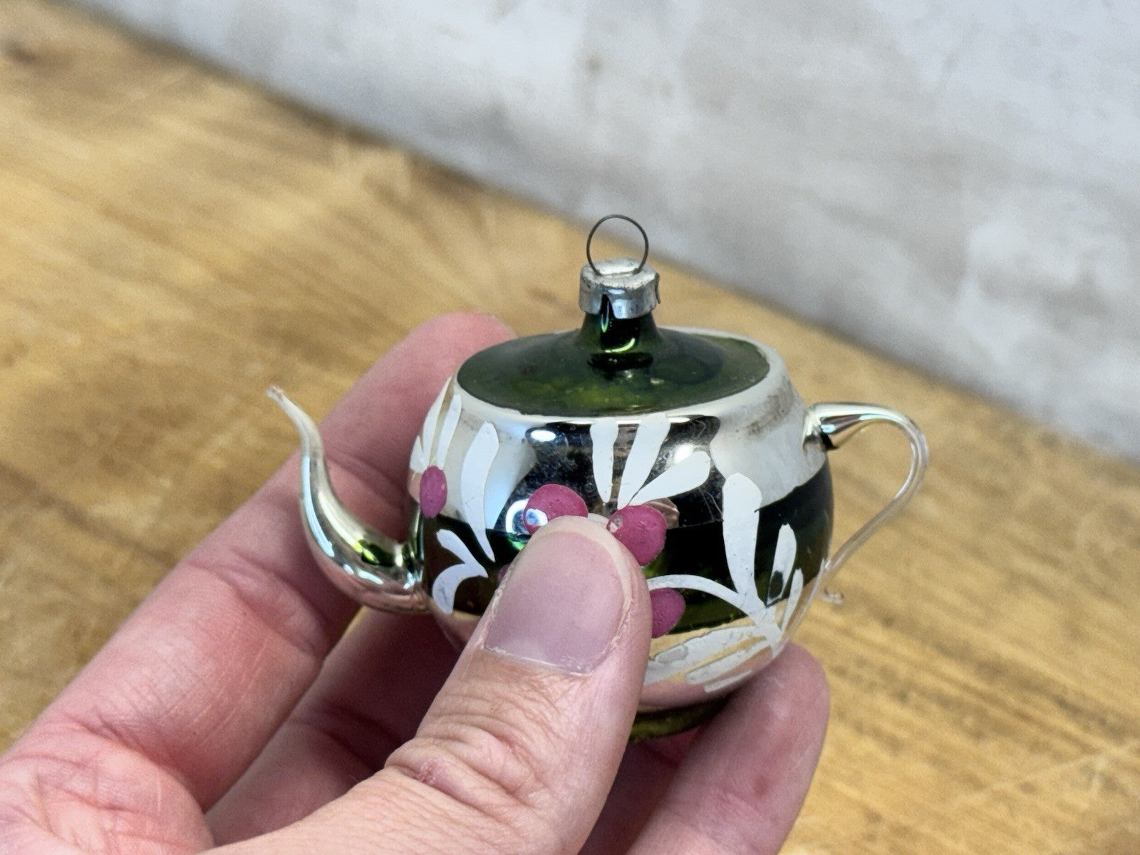 Atq Tea Pot Ornament #1572