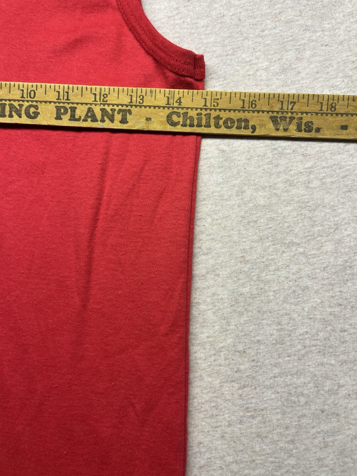 1970-80s Women’s Red Knit Sleeveless Polo Top