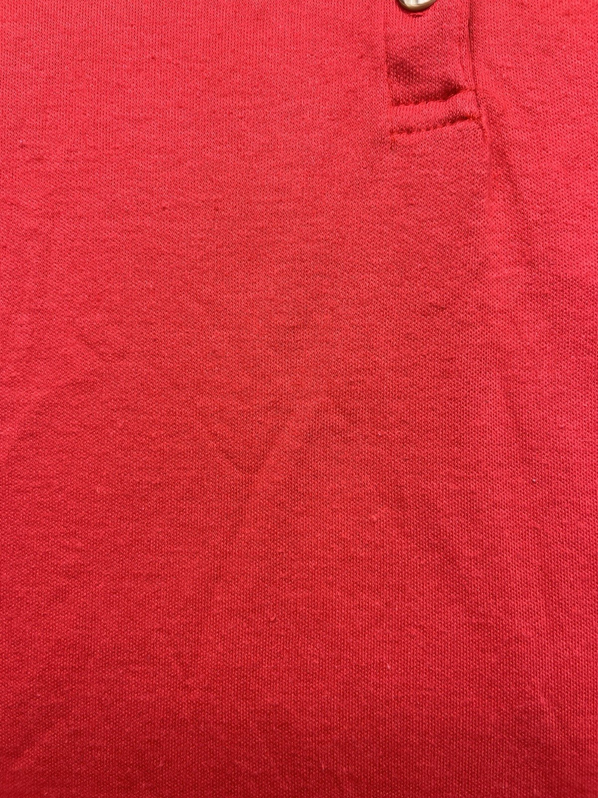 1970-80s Women’s Red Knit Sleeveless Polo Top