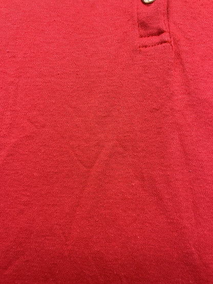 1970-80s Women’s Red Knit Sleeveless Polo Top