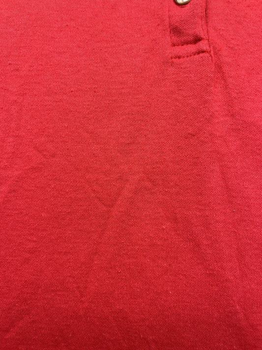 1970-80s Women’s Red Knit Sleeveless Polo Top
