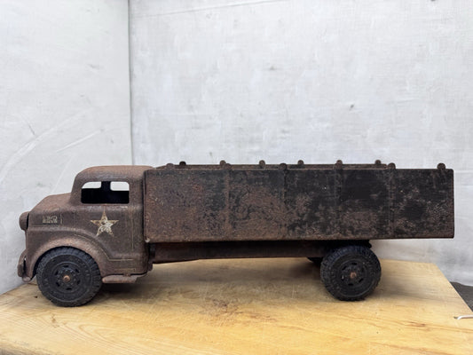 Vintage 1950’s Marx Lamar Army Troop Transport Truck Pressed Steel #1338