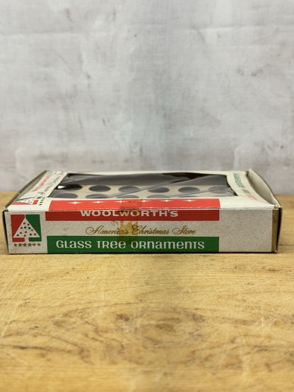 Woolworths Glass Tree Ornament Box Empty #1067
