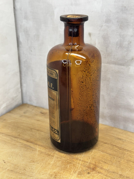 Brown Medical Bottle Pre Prohibition #S1419