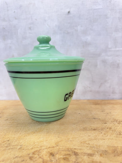 Jadeite Antique Grease Bowl #1072