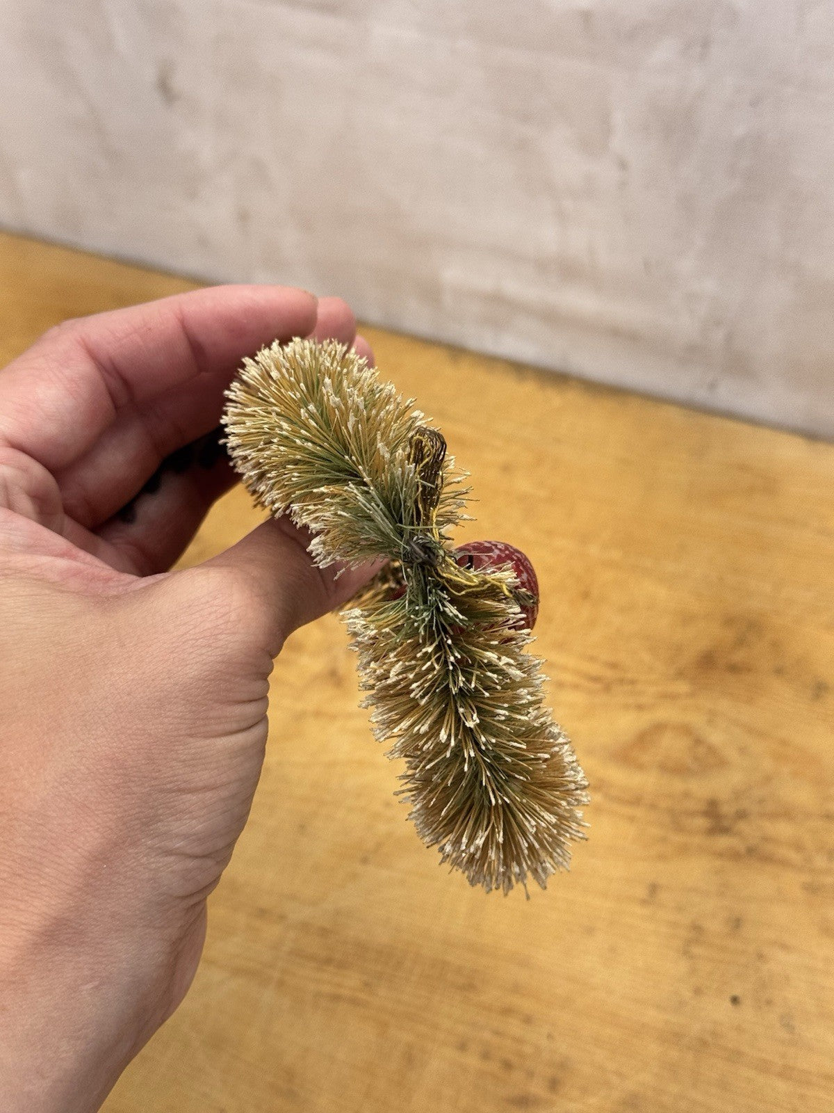 Victorian Primitive Bottle Brush Ornament #1321