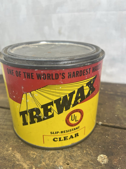 Vintage Trewax Tin Mancave