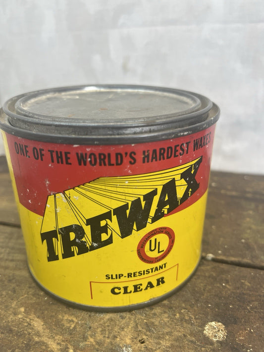 Vintage Trewax Tin Mancave