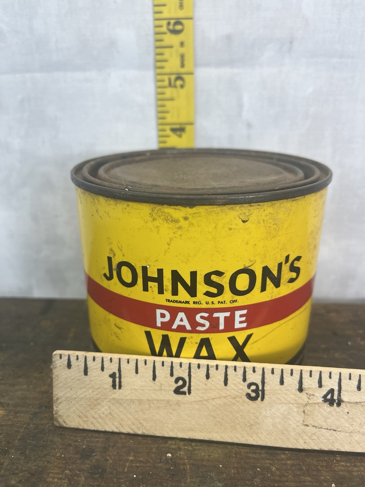 Vintage Mancave Johnson Wax Tin