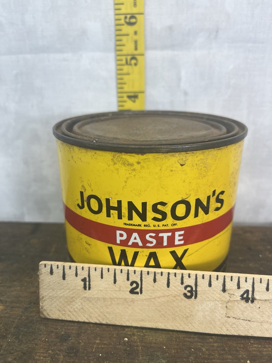 Vintage Mancave Johnson Wax Tin