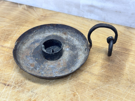 Antique Handheld Candle Holder #1252