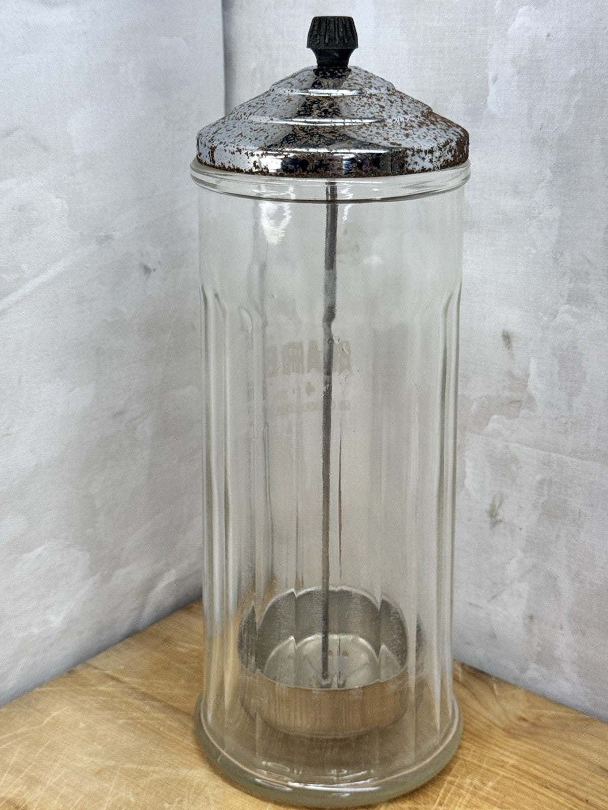 barbicide disinfectant jar vintage #1192