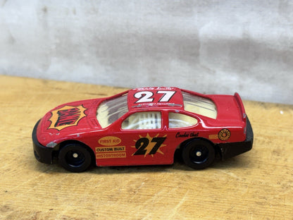 Vintage Henry White No 27 Bang Red Die Cast Model Race Car #1356