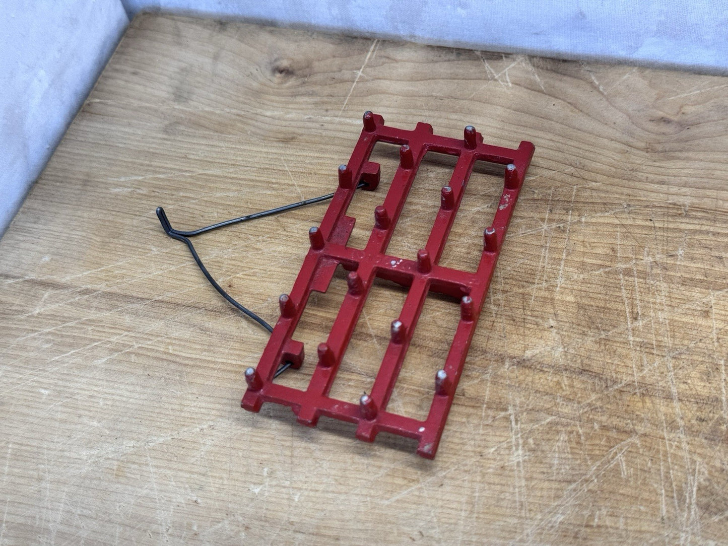 Vtg Red Tractor Toy Drag #S-1563