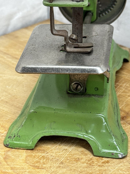 Antique Child’s Sewing Machine Green #1193