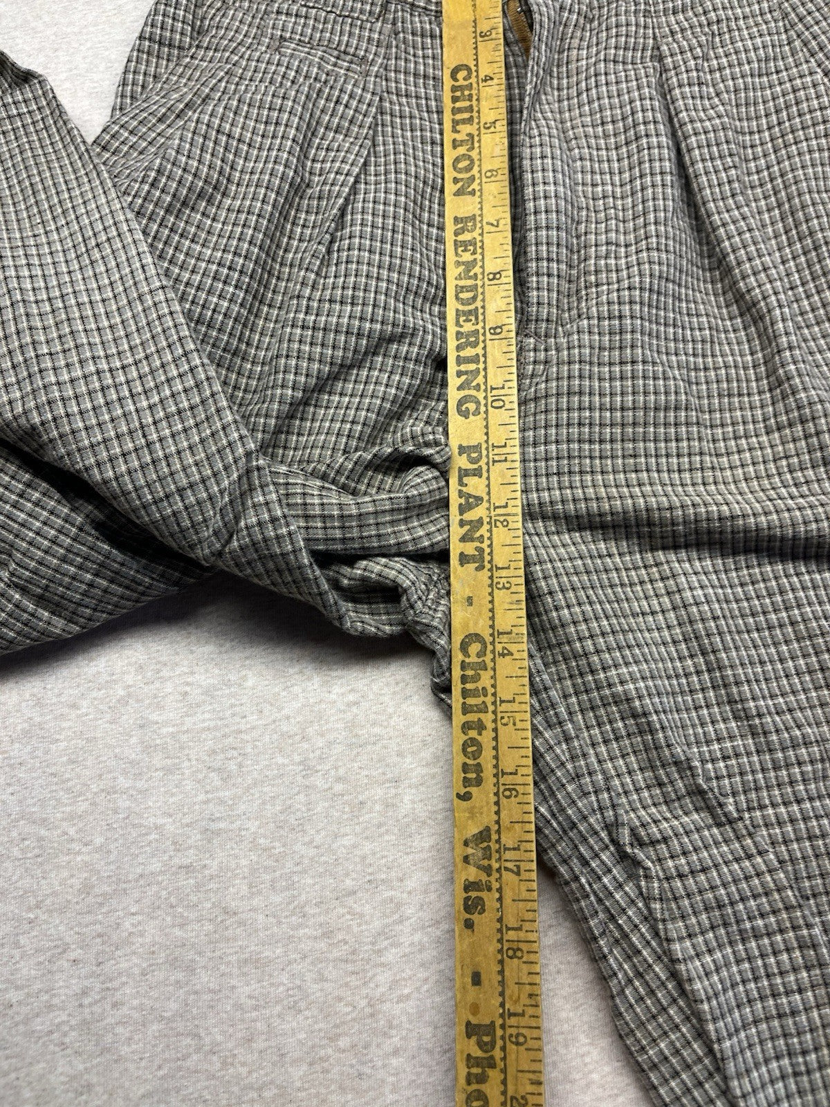 1990s Women’s Brown Plaid Cotton Pants