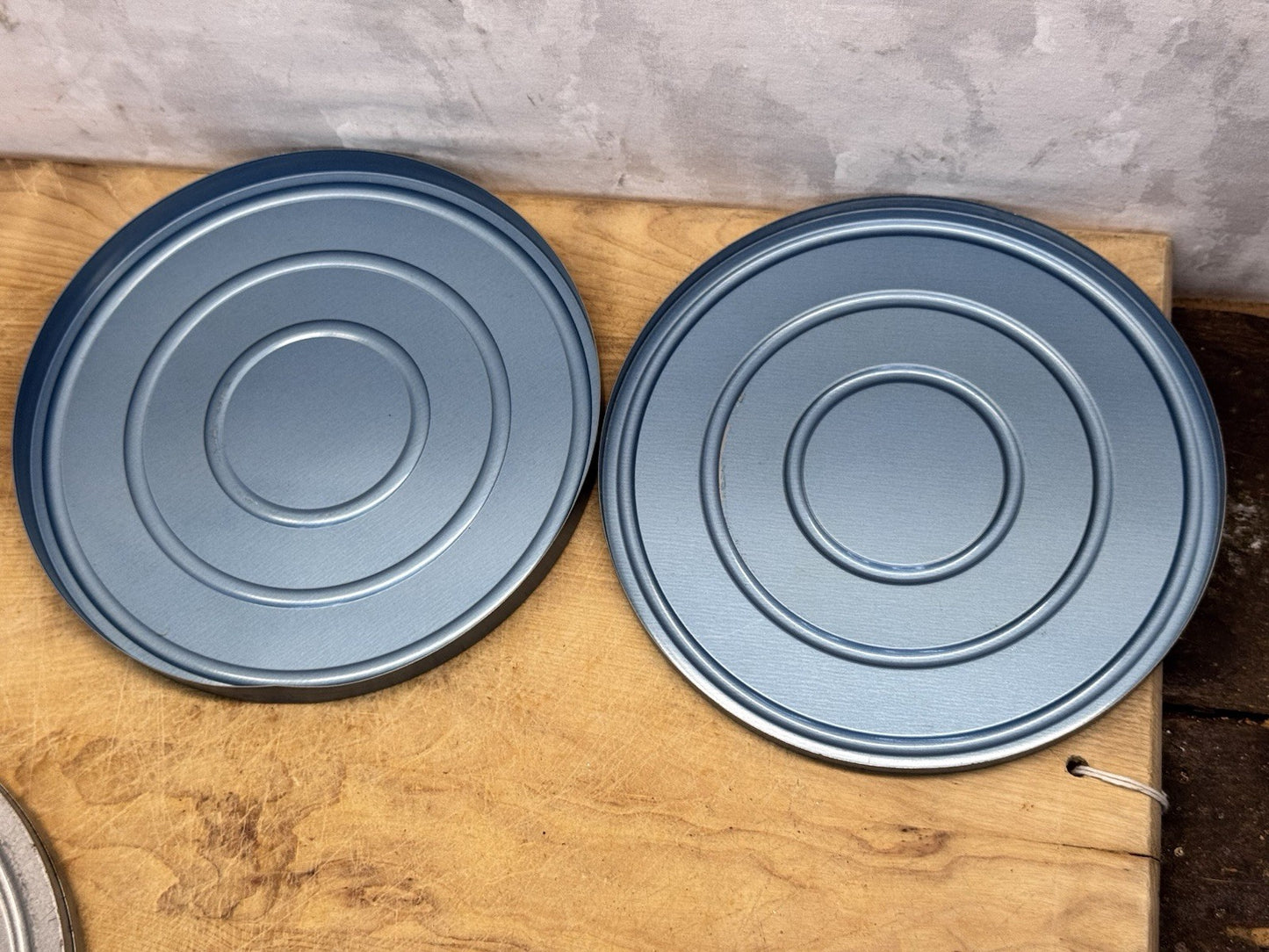 Film Reel Tins Empty Vtg