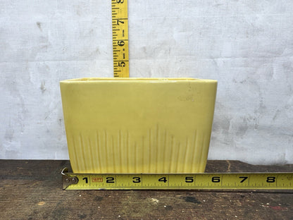 Yellow McCoy Rectangular Planter  #1189