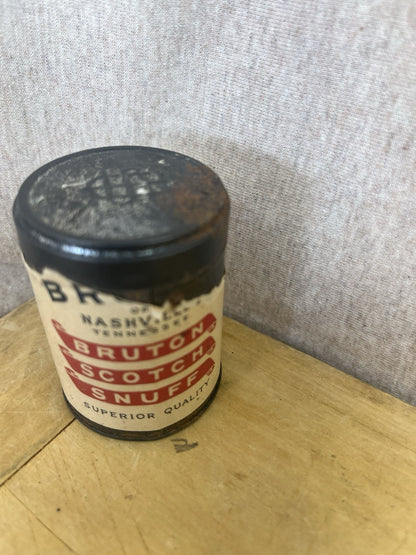 Bruton Scott Snuff Tobacco Empty Tin