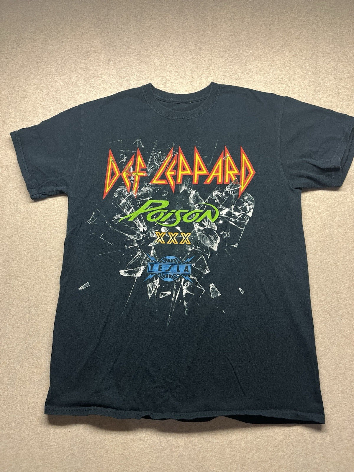 def leppard Poison Medium Shirt 
