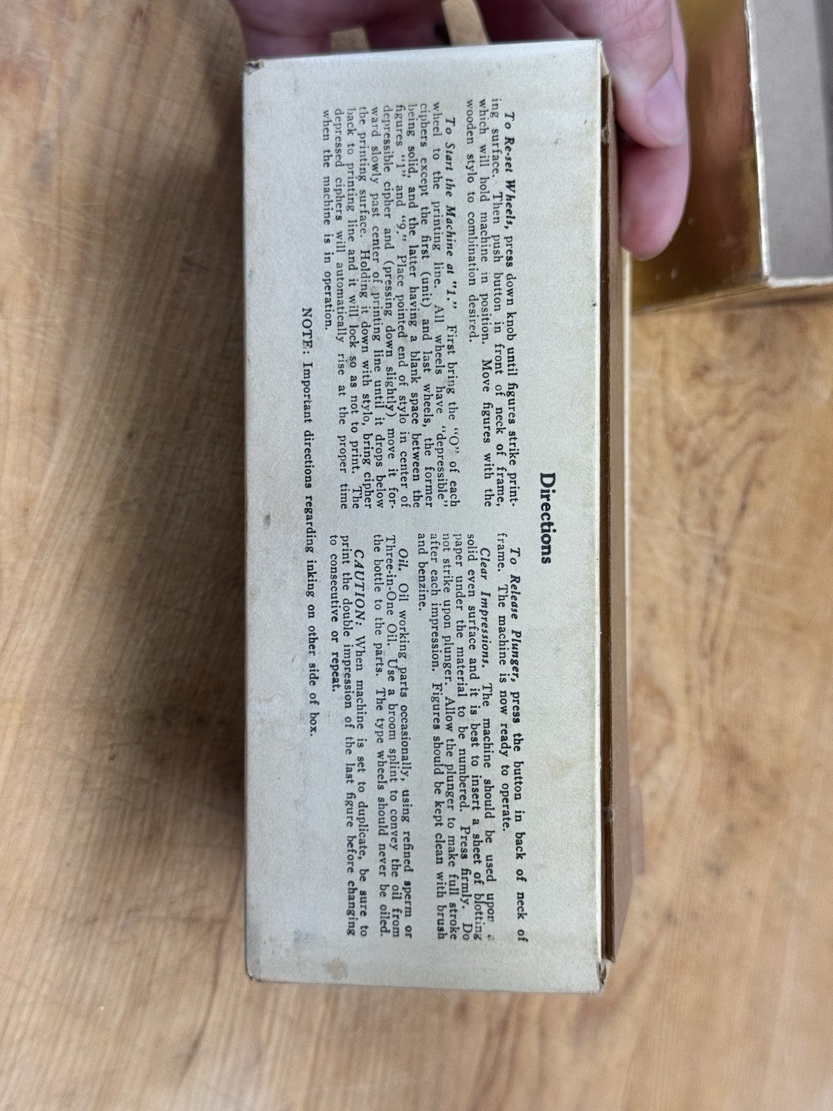 Bates Numbering Machine #1033