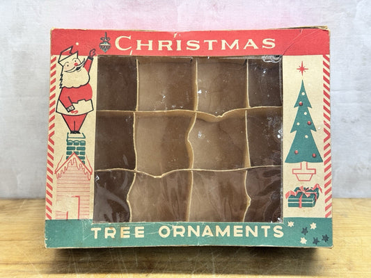 Antique Christmas Tree Ornament Empty Box #1406