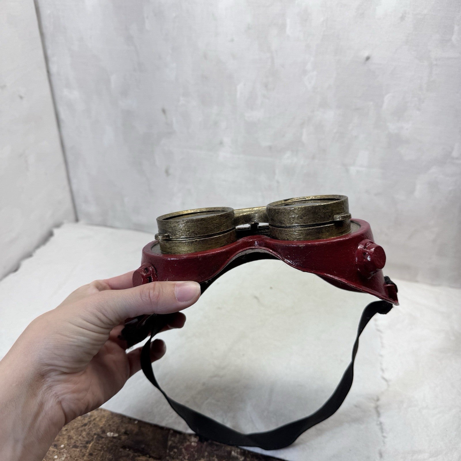 Steampunk Aviator Plastic Costume Goggles 