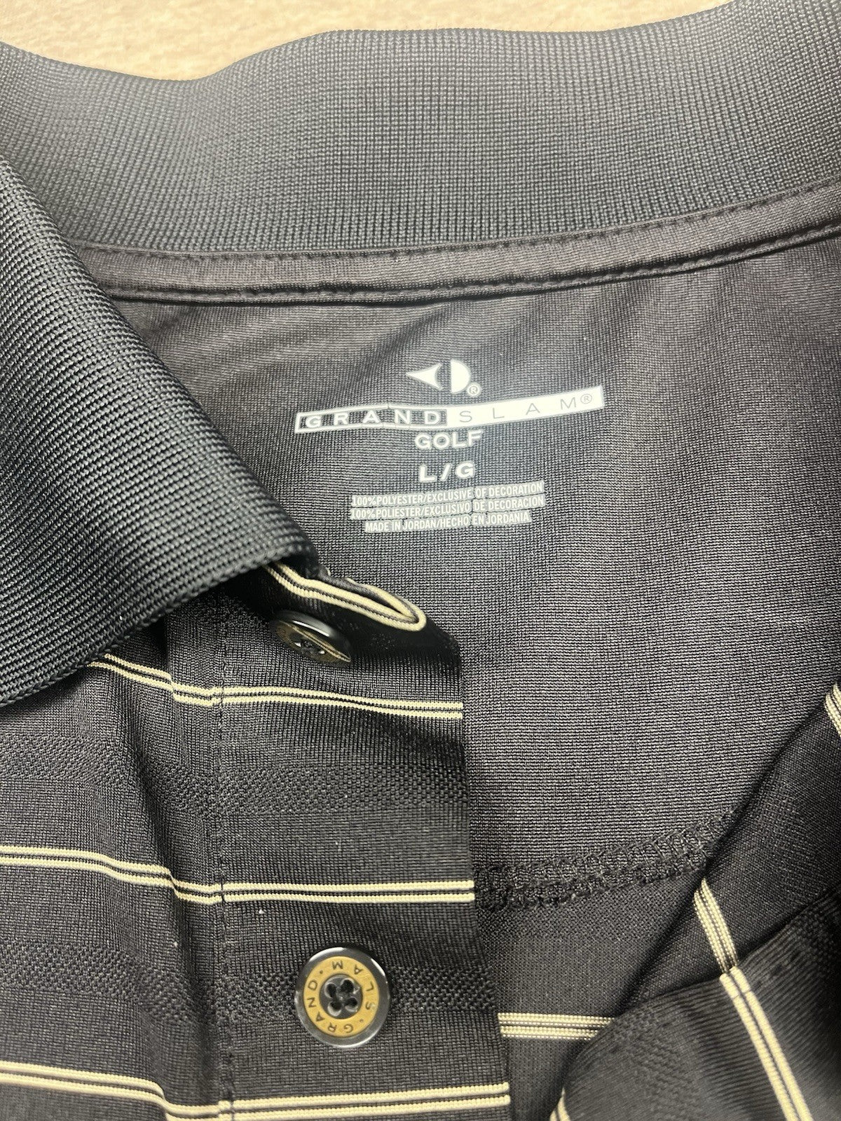 Grand Slam Men’s Black Golf Shirt XL