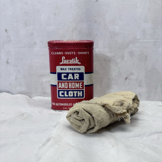 Las Stik Car And Home Cloth Tin Vintage
