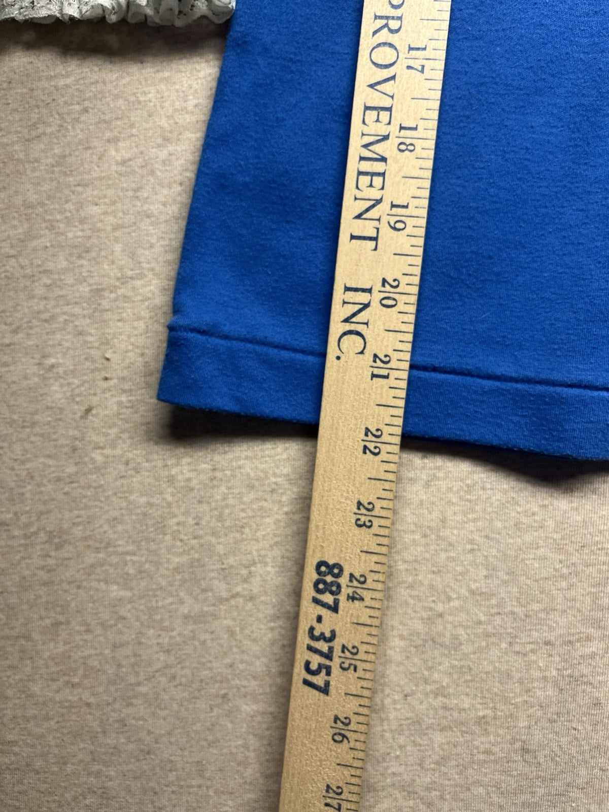 1970s Women’s Knit Blue 3/4 Sleeve Top