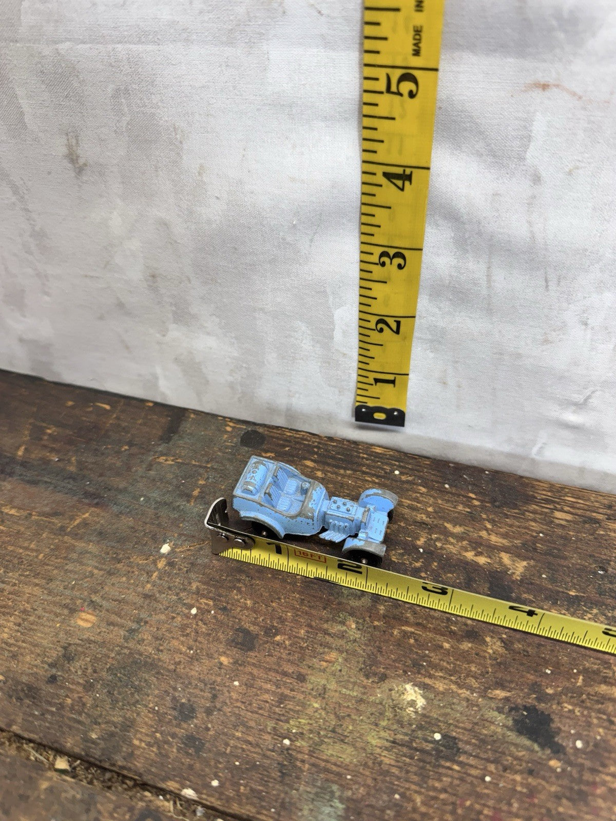 Vintage Tootsie Toy Car Blue Roadster